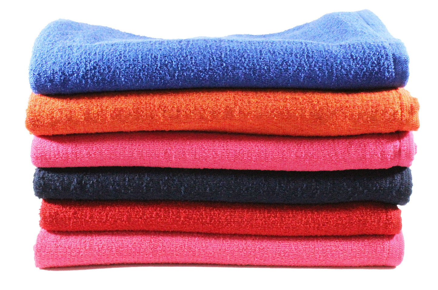 Toalla Unica Tamaño Baño Colores Fuertes Combo de Seis Unidades - Faxel