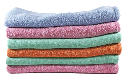 Toalla Unica Tamaño Baño Colores Pastel Combo de Seis Unidades - Faxel