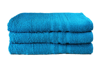 Toalla Dundee Tamaño Playa Color Aqua Combo de Tres Unidades - Faxel