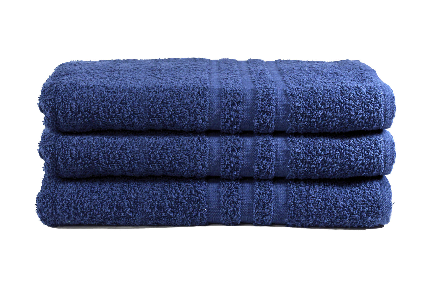 Toalla Dundee Tamaño Playa Color Azul Marino Combo de Tres Unidades - Faxel