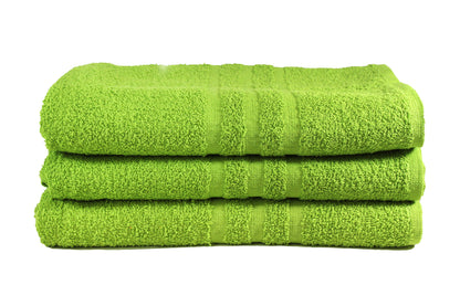 Toalla Dundee Tamaño Playa Color Lima Combo de Tres Unidades - Faxel