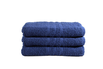 Toalla Dundee Tamaño Semiplaya Color Azul Marino Combo de Tres Unidades - Faxel