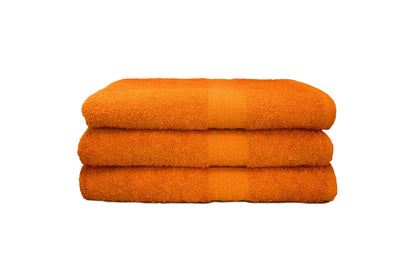 Toalla Natural Tamaño Playa Color Naranja Combo de Tres Unidades - Faxel