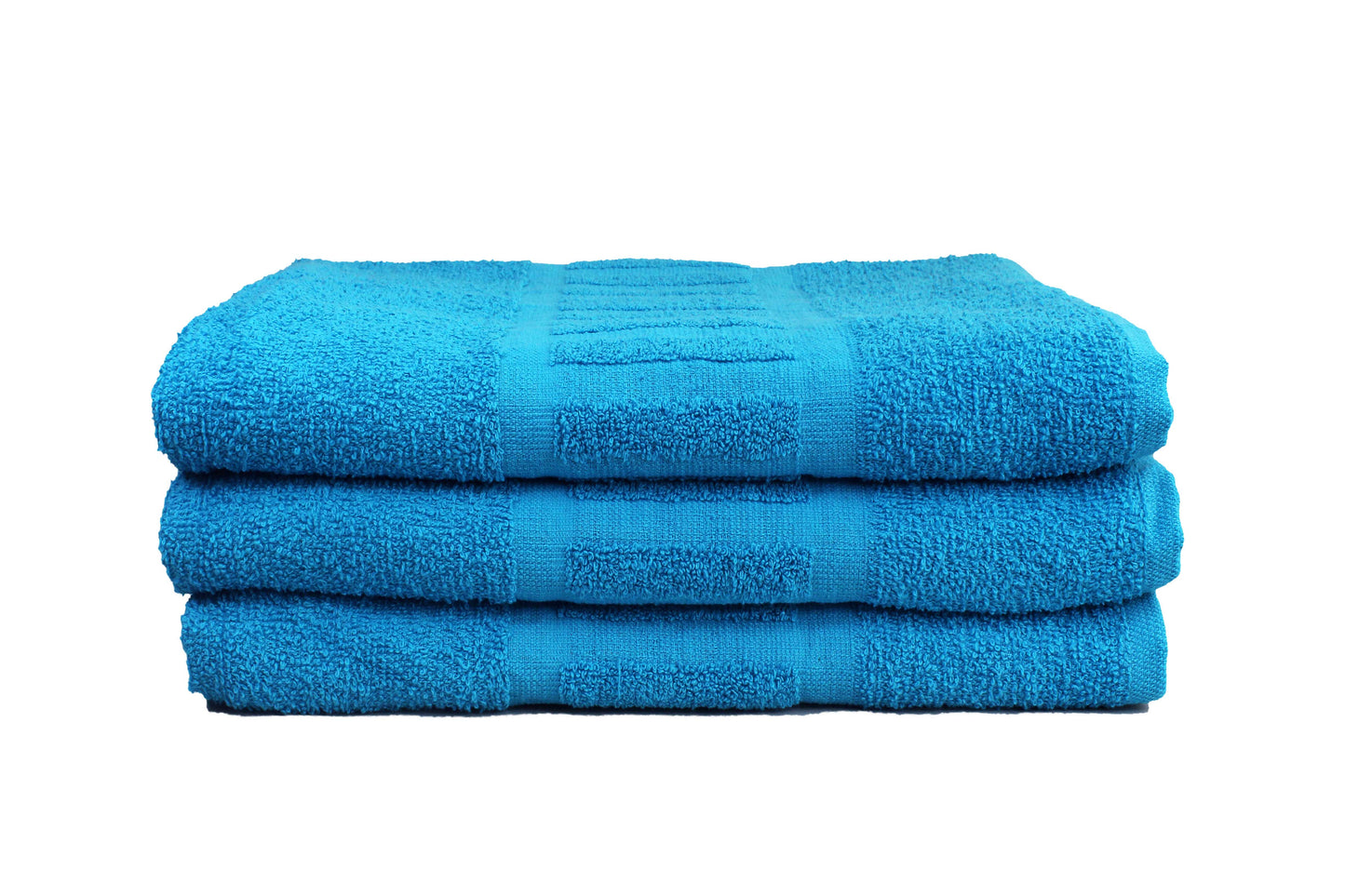 Toalla Mecca Tamaño Playa Color Aqua Combo de Tres Unidades - Faxel