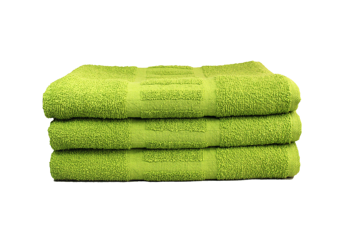 Toalla Mecca Tamaño Playa Color Lima Combo de Tres Unidades - Faxel