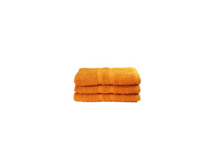 Toalla Dundee Tamaño Facial Color Naranja Combo de Tres Unidades - Faxel
