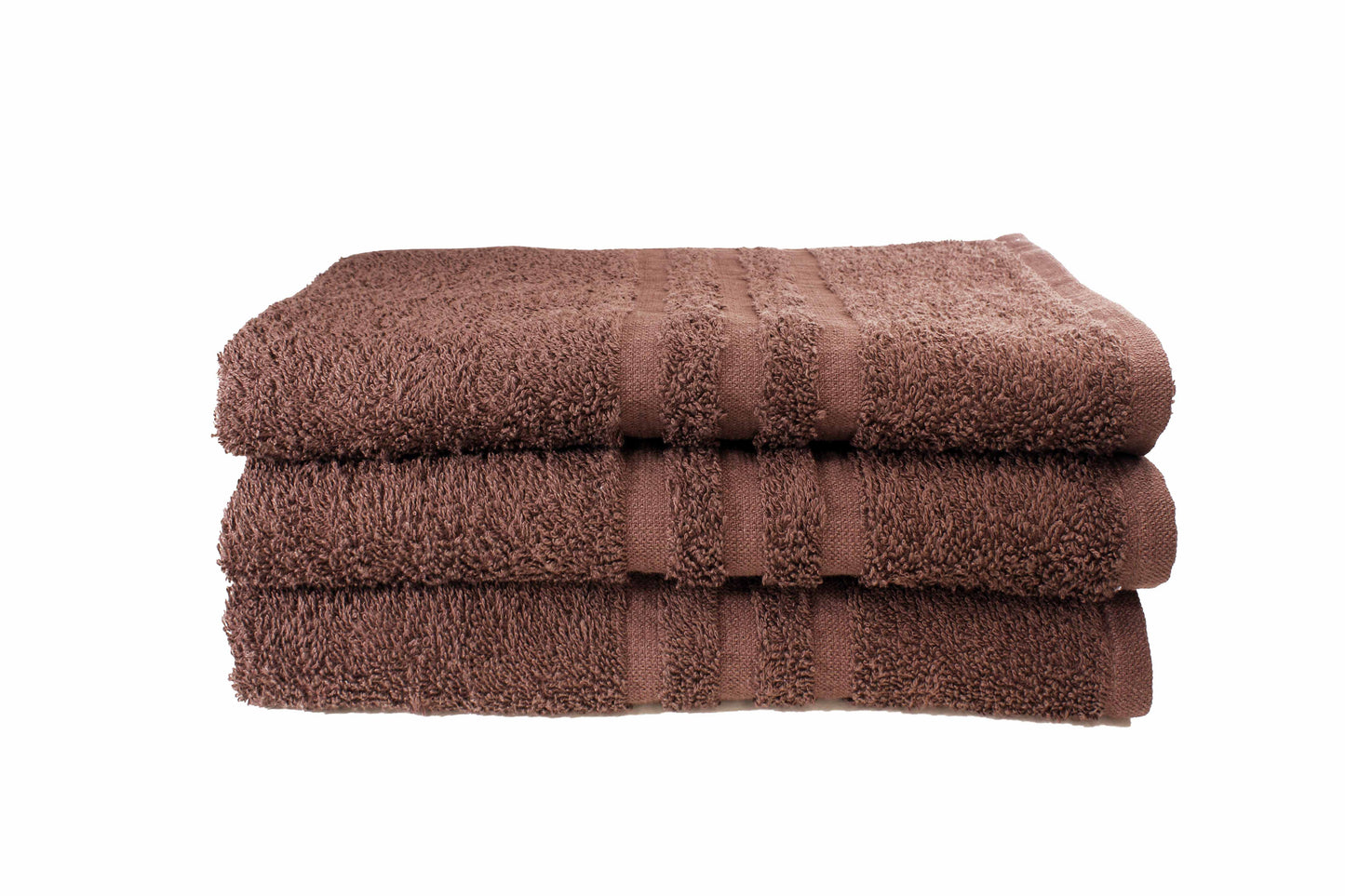 Toalla Dundee Tamaño Playa Color Cafe Combo de Tres Unidades - Faxel