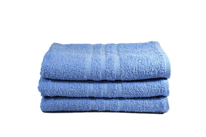 Toalla Dundee Tamaño Semiplaya Color Celeste Combo de Tres Unidades - Faxel