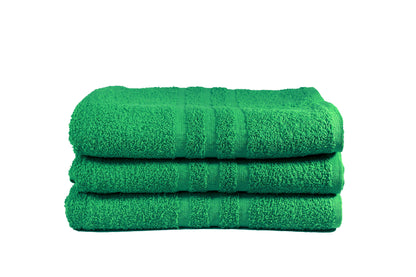 Toalla Dundee Tamaño Semiplaya Color Verde Limón Combo de Tres Unidades - Faxel